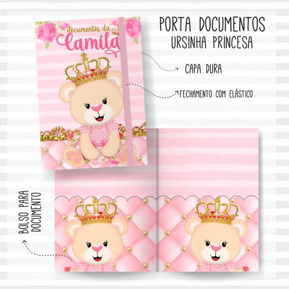 Arquivo Digital - Kit Maternidade - Ursinha Princesa Combo