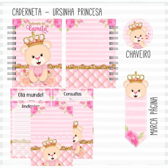 Arquivo Digital - Kit Maternidade - Ursinha Princesa Combo