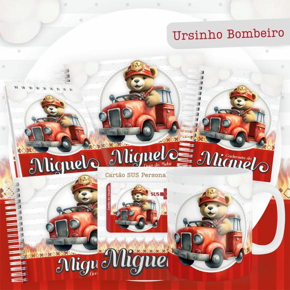 Arquivo Digital - Kit Maternidade - Ursinho Bombeiro