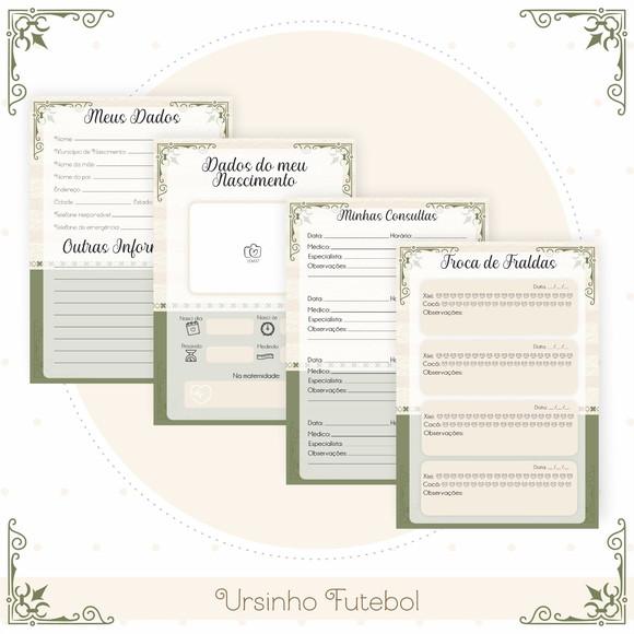 Arquivo Digital - Kit Maternidade - Ursinho Futebol