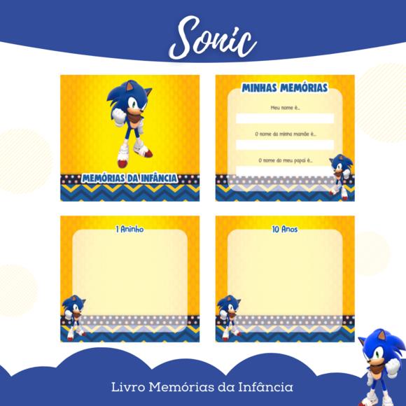 Arquivo Digital - Kit Maternidade Teen - Sonic