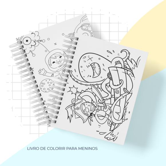Arquivo digital - Livro de Colorir Menino