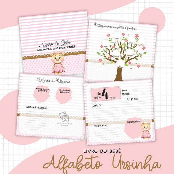 Arquivo Digital - Livro do Bebe - Alfabeto Ursinha