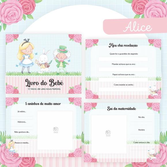 Arquivo Digital - Livro do Bebe - Alice Pais das Maravilhas