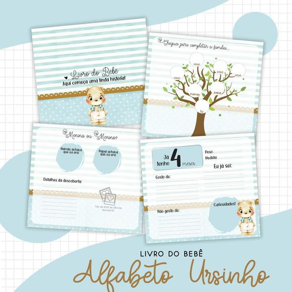 Arquivo Digital - Livro do Bebe - Alfabeto Ursinho