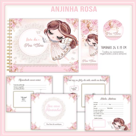 Arquivo Digital - Livro do Bebê - Anjinho Rosa
