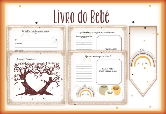 Arquivo Digital - Livro do Bebe - Arco Iris Minimalista Girl