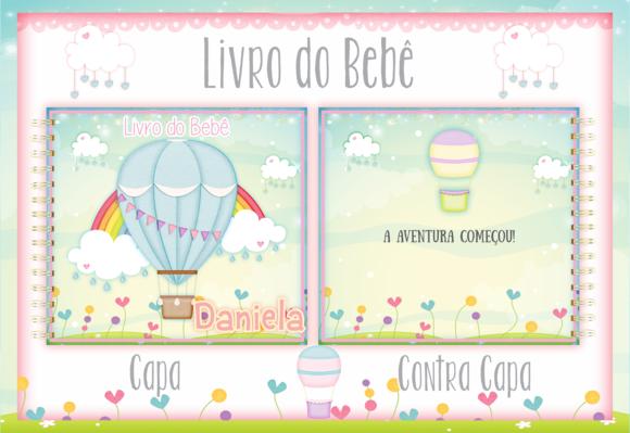 Arquivo Digital - Livro do Bebe - Balões Menina