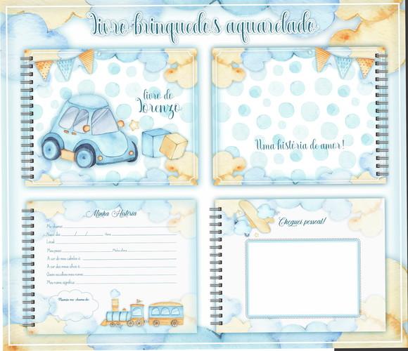 Arquivo Digital - Livro do Bebê - Brinquedos Aquarelado 03