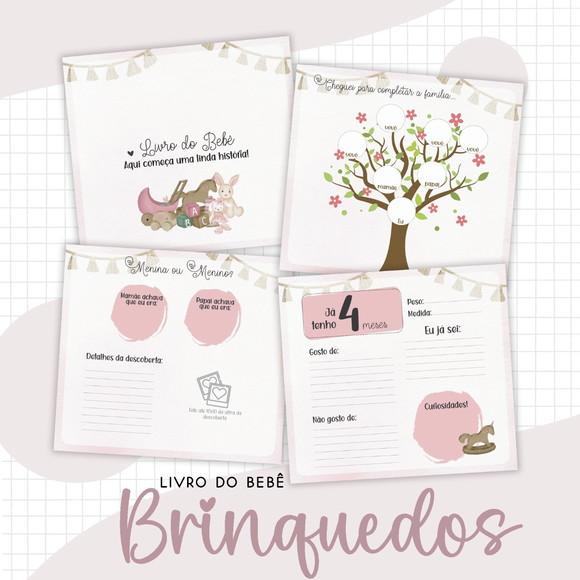 Arquivo Digital - Livro do Bebe - Brinquedos Menina