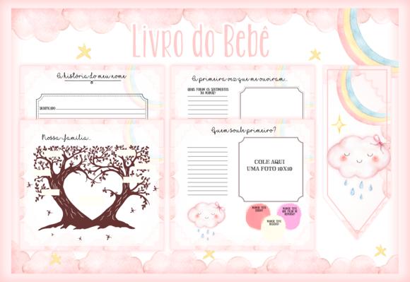 Arquivo Digital - Livro do Bebe - Chuva de Amor Menina 02