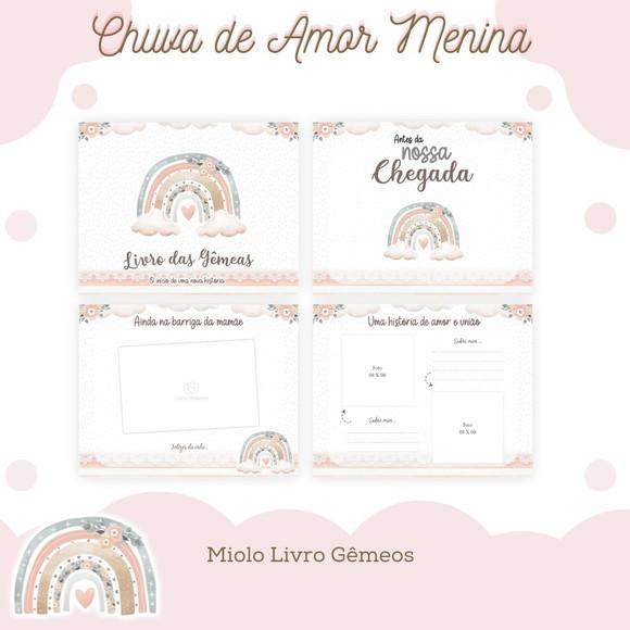 Arquivo Digital - Livro do Bebê - Chuva de Amor Gemeas