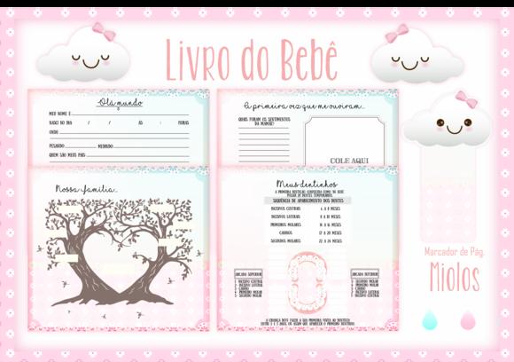 Arquivo Digital - Livro do Bebe - Chuva de Amor Menina