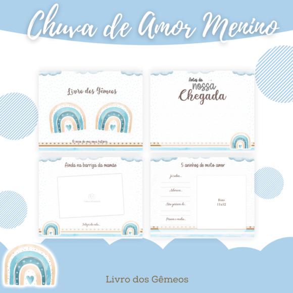Arquivo Digital - Livro do Bebê - Chuva de Amor Gêmeos
