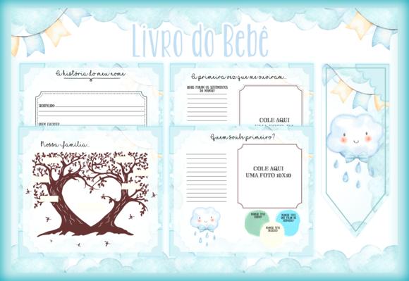Arquivo Digital - Livro do Bebe - Chuva de Amor Menino 02