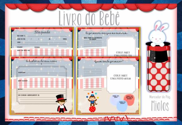 Arquivo Digital - Livro do Bebe - Circo Azul