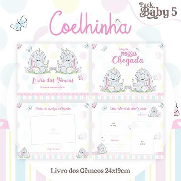 Arquivo Digital - Livro do Bebe - Coelhinha Gêmeas