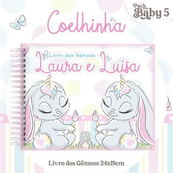 Arquivo Digital - Livro do Bebe - Coelhinha Gêmeas