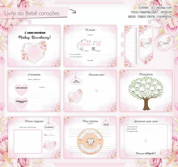 Arquivo Digital - Livro do Bebe - Corações
