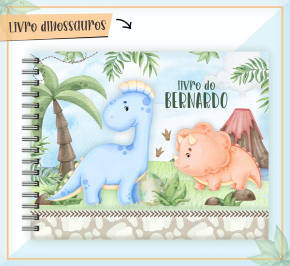 Arquivo Digital - Livro do Bebe - Dino Aquarelado