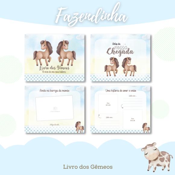Arquivo Digital - Livro do Bebê - Fazendinha Gêmeos