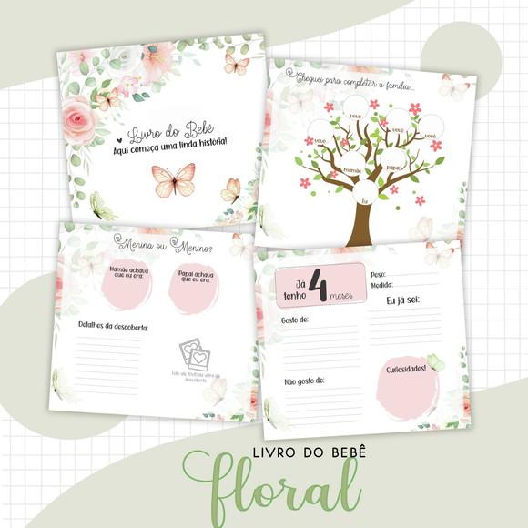 Arquivo Digital - Livro do Bebe - Floral 05