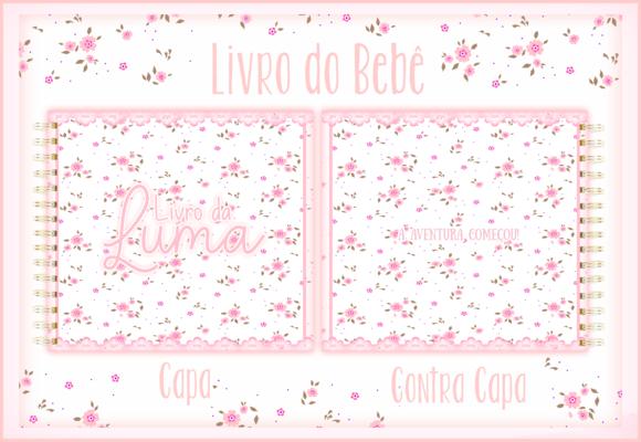 Arquivo Digital - Livro do Bebê - Floral Rosa 01