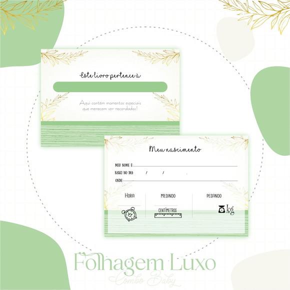 Arquivo Digital - Livro do Bebê - Folhagem Luxo