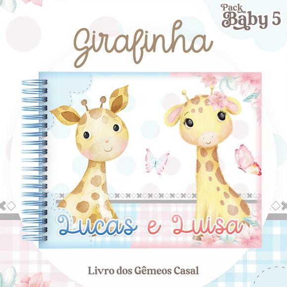 Arquivo Digital - Livro do Bebê - Girafinha Gemeos Casal