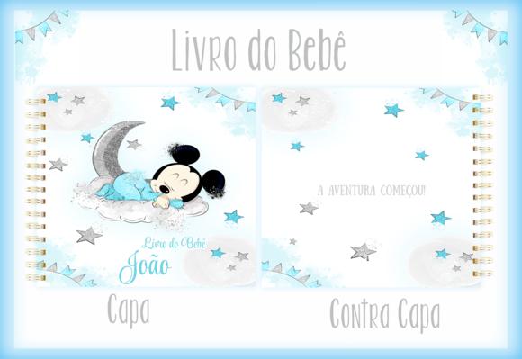 Arquivo Digital - Livro do Bebê - Mickey Azul