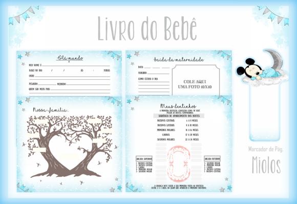 Arquivo Digital - Livro do Bebê - Mickey Azul