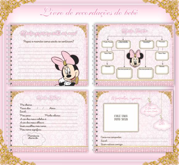 Arquivo Digital - Livro do Bebe - Minnie Rosa