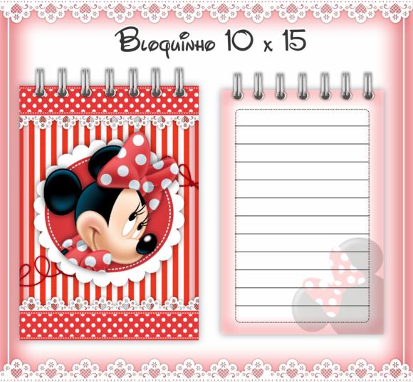 Arquivo Digital - Livro do Bebe - Minnie Vermelha