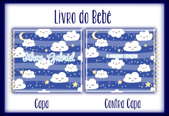 Arquivo Digital - Livro do Bebê - Nuvem Azul Escuro