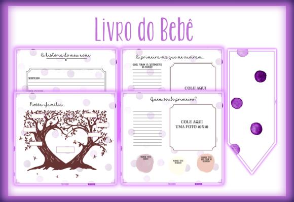 Arquivo Digital - Livro do Bebe - Poa Lilas