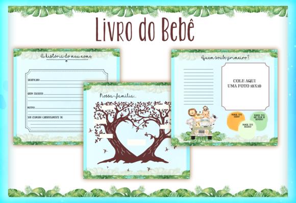 Arquivo Digital - Livro do Bebe - Safari Azul