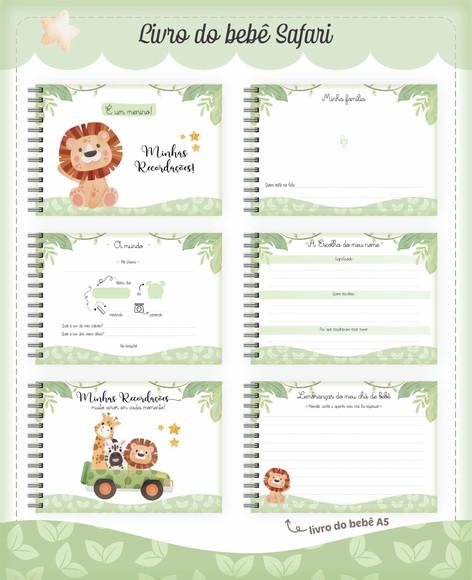 Arquivo Digital - Livro do Bebê - Safari Baby 02 - (a5)