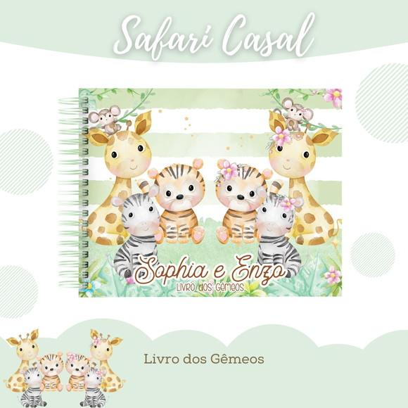 Arquivo Digital - Livro do Bebe - Safari Casal Gemeos