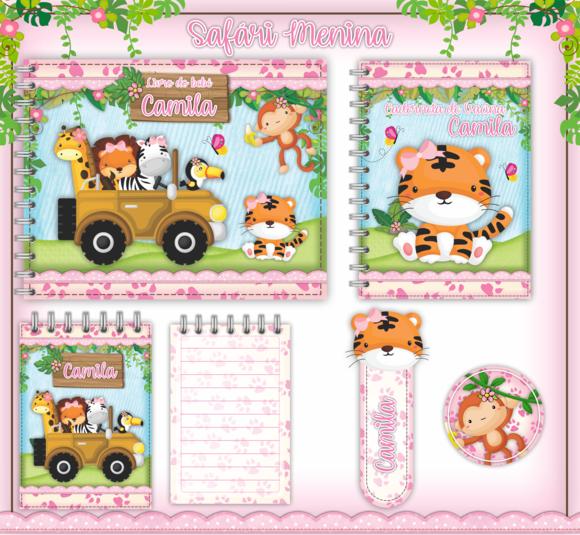 Arquivo Digital - Livro do Bebê - Safari Menina