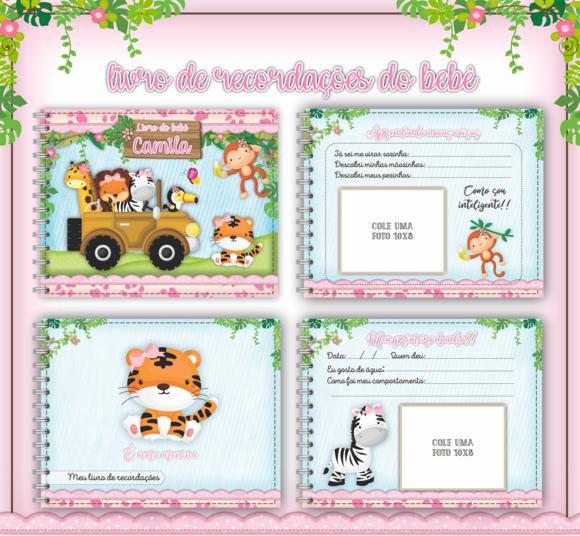 Arquivo Digital - Livro do Bebê - Safari Menina
