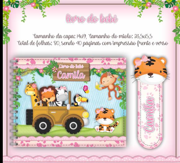 Arquivo Digital - Livro do Bebê - Safari Menina