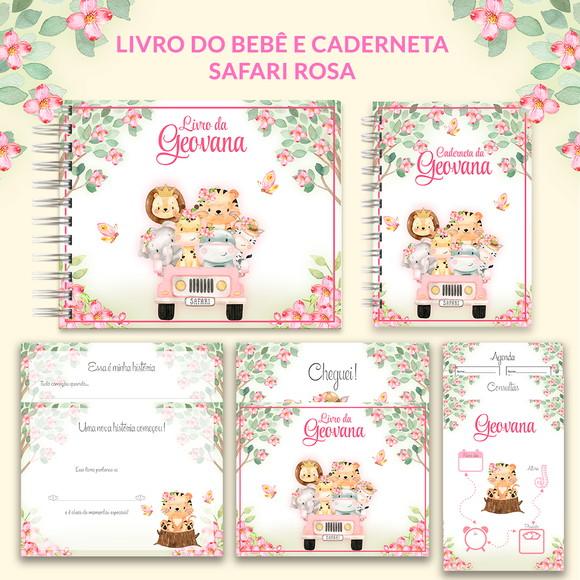 Arquivo Digital - Livro do Bebê - Safari Rosa