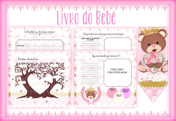 Arquivo Digital - Livro do Bebe - Ursa Princesa Marron