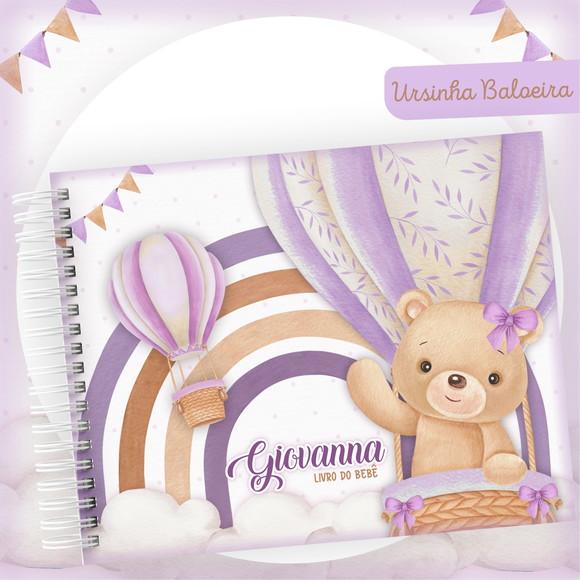 Arquivo Digital - Livro do Bebê - Ursinha Baloeira Lilas