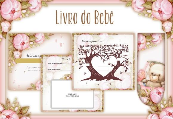 Arquivo Digital - Livro do Bebe - Ursinha Rosa