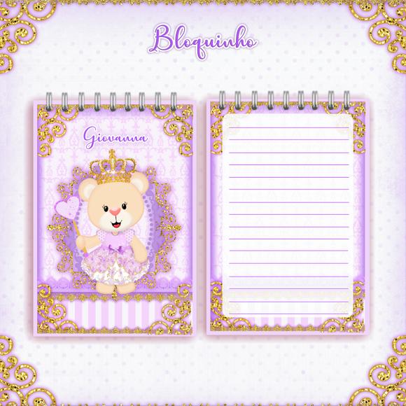 Arquivo Digital - Livro do Bebe - Ursinha Realeza Lilás