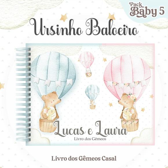 Arquivo Digital - Livro do Bebê - Ursinho Baloeiro Casal
