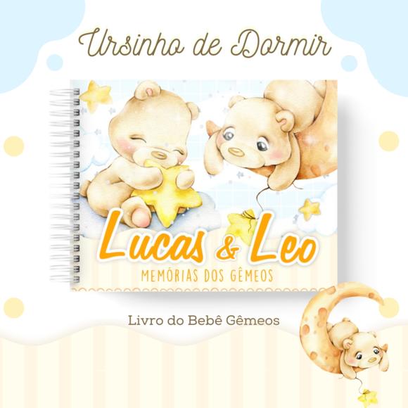 Arquivo Digital - Livro do Bebe - Ursinho de Dormir Gêmeos