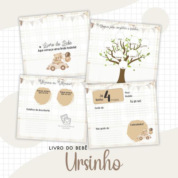 Arquivo Digital - Livro do Bebe - Ursinho Marrom