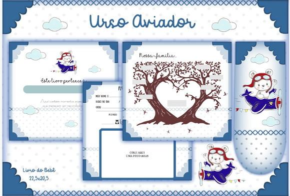 Arquivo Digital - Livro do Bebe - Urso Aviador 04